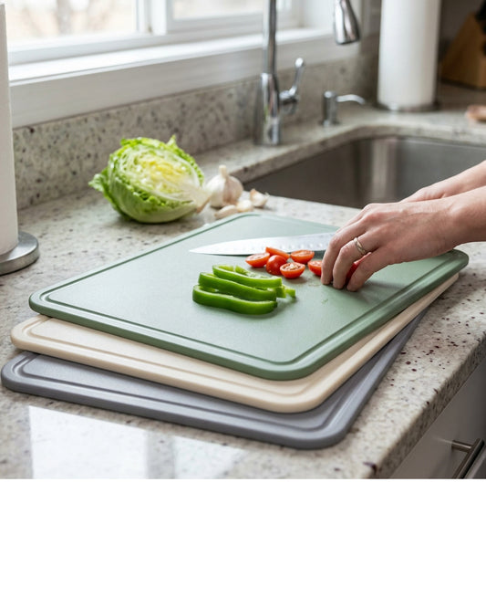 Quirke Flexible Plastic Cutting Board Set Sage 3 Pack