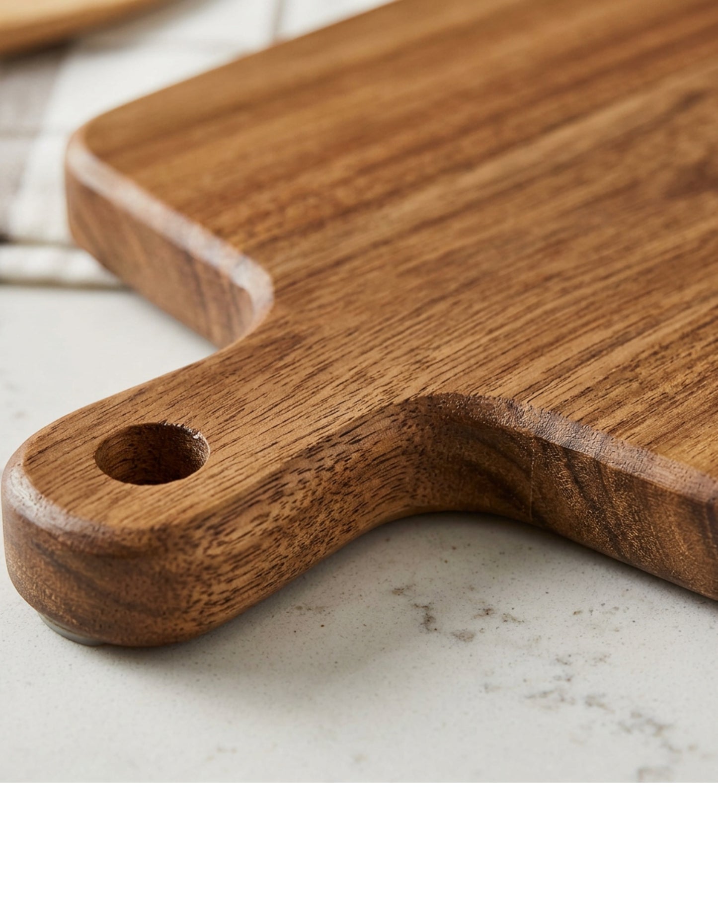 Quirke Acacia Paddle Cutting Board Handle 17 in