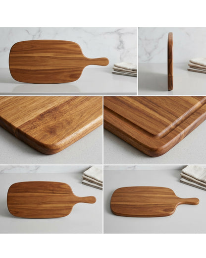 Quirke Acacia Paddle Cutting Board Handle 17 in