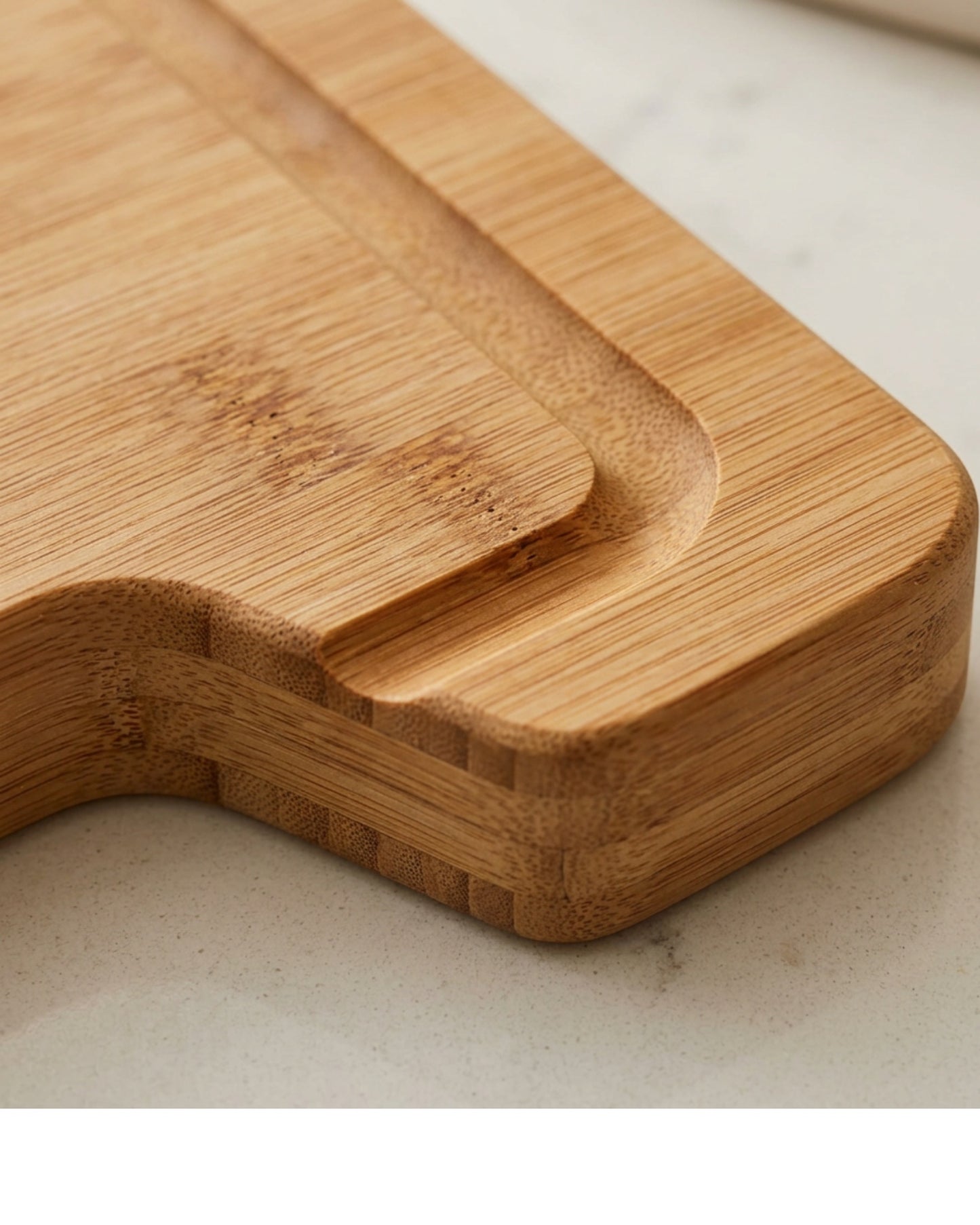Quirke Bamboo Cutting Board Juice Groove 15 x 11 in