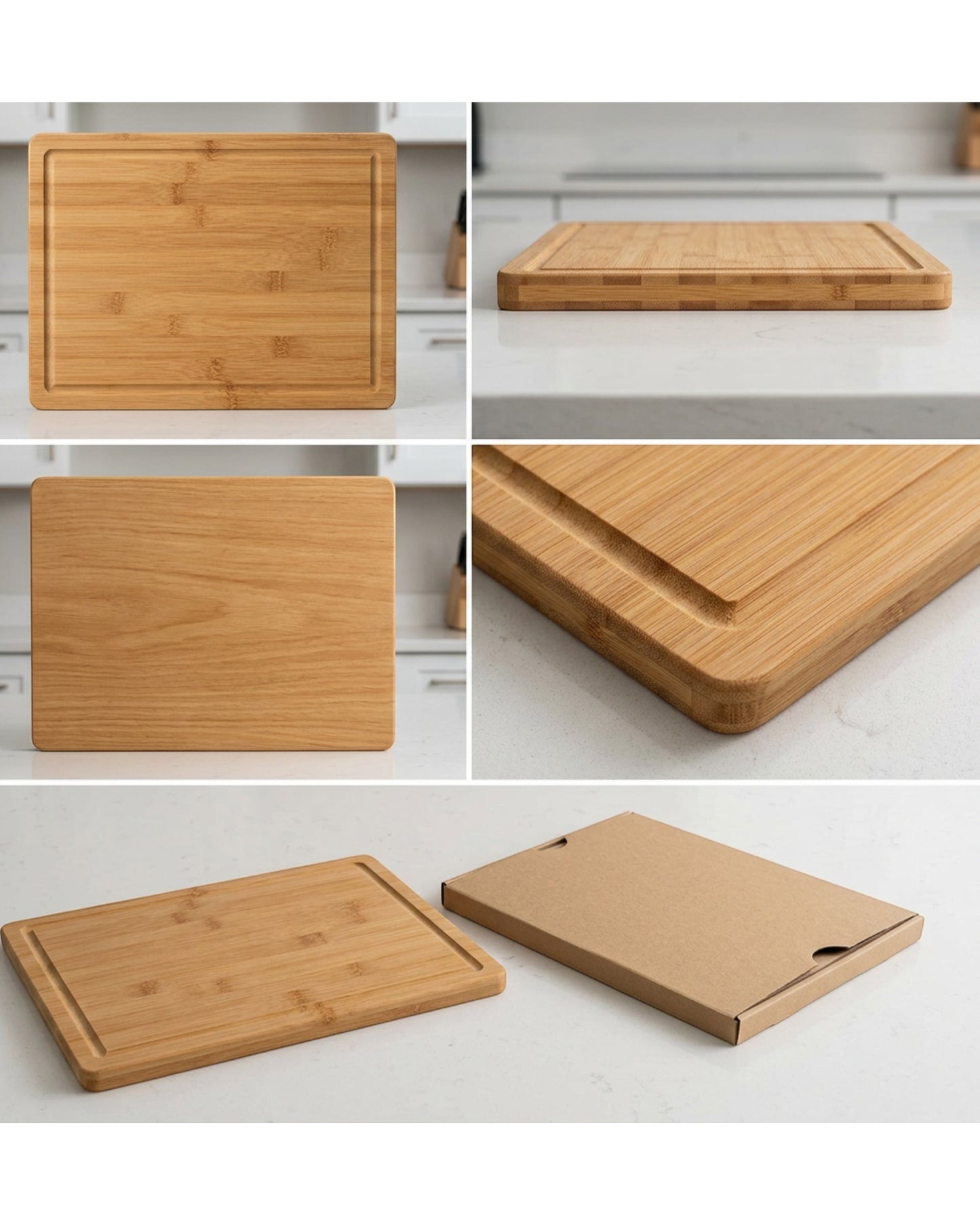 Quirke Bamboo Cutting Board Juice Groove 15 x 11 in